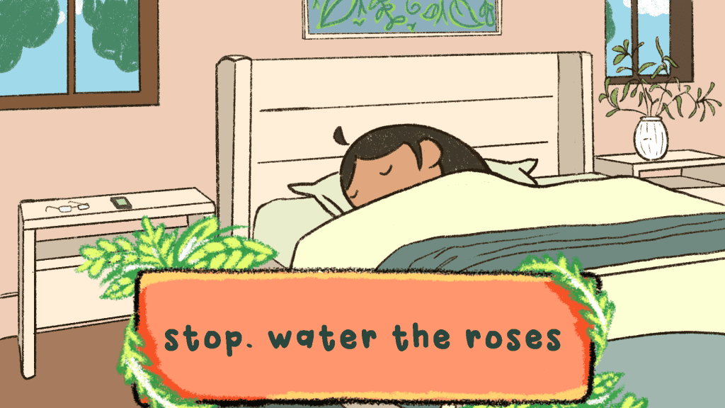 Stop water the roses game.